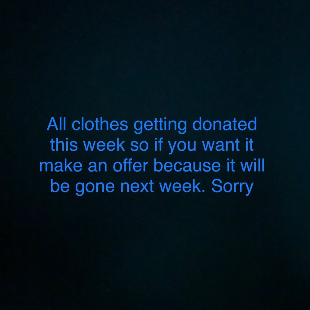 Various clothing for sale